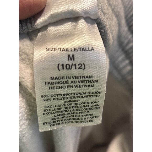 Adidas Kids Gray Sweatpants Size 10-12Cotton Blend Elastic Waist & Cuffed Bottom - Picture 11 of 13